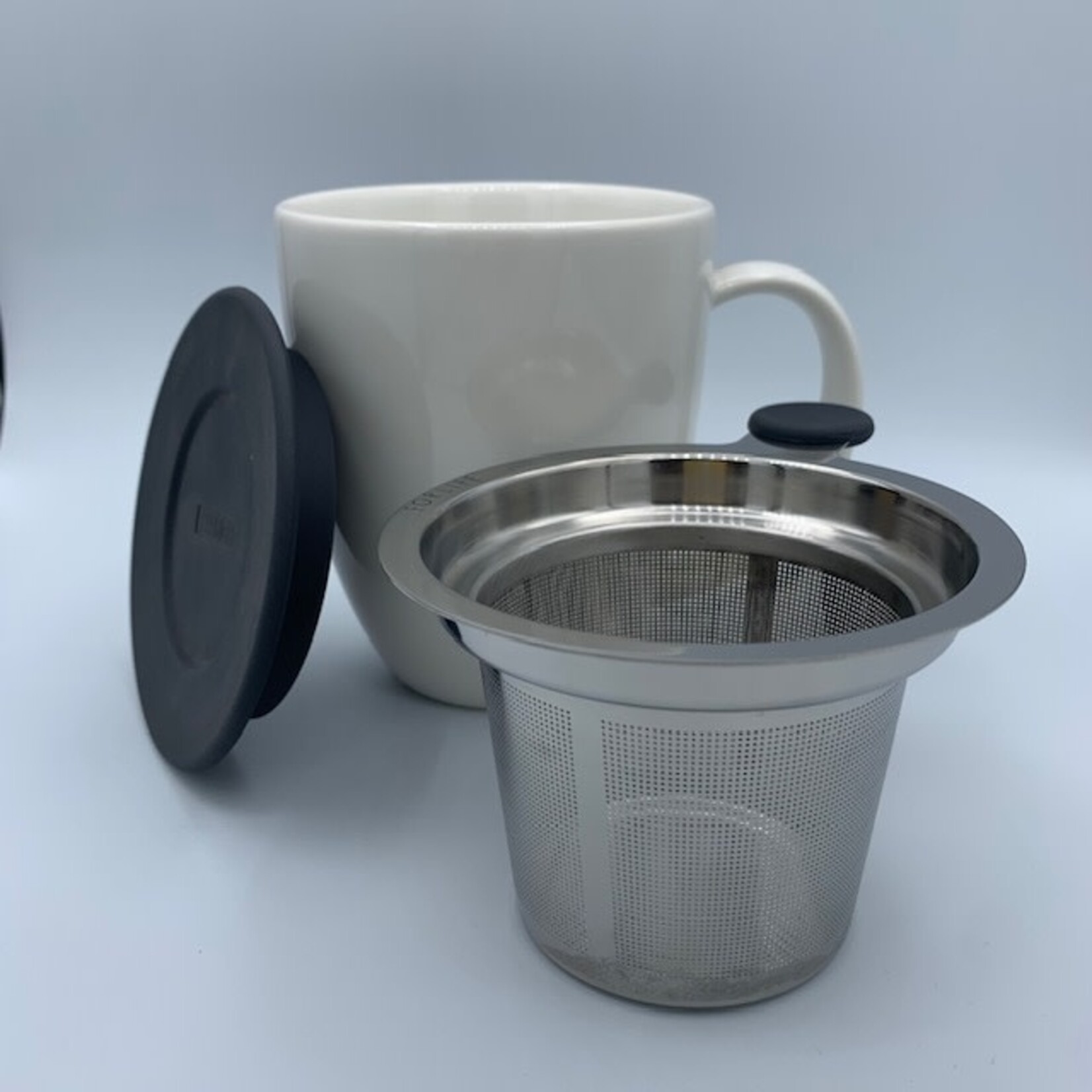 Yellow Uni Brew-in-Mug with Infuser & Lid, 16 oz