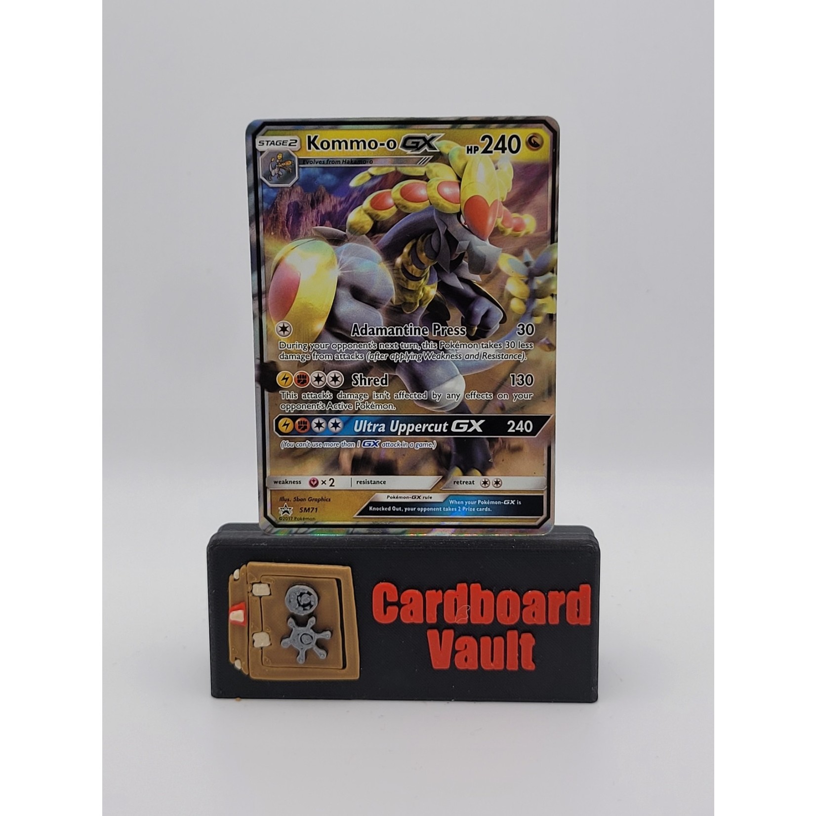 2017 Pokémon Kommo-o GX Black Star Promo #SM71 - Cardboard Vault