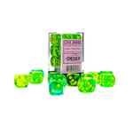 Chessex Chessex Gemini Translucent Green-Teal/Yellow 16MM D6 Dice Block