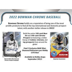 Topps 2022 Bowman Chrome Baseball Lite Hobby Box