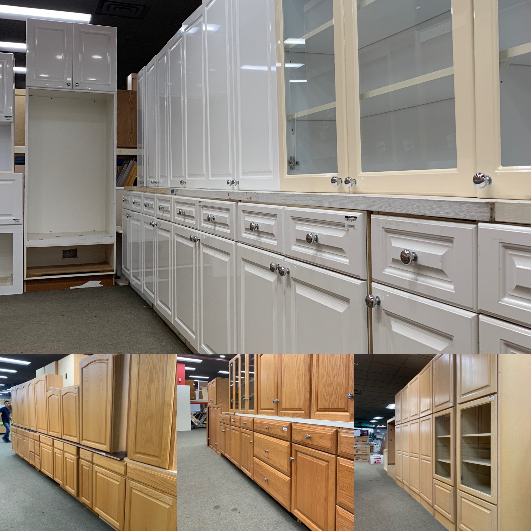 It's Raining Lightly Used Cabinet Sets at Bud's!