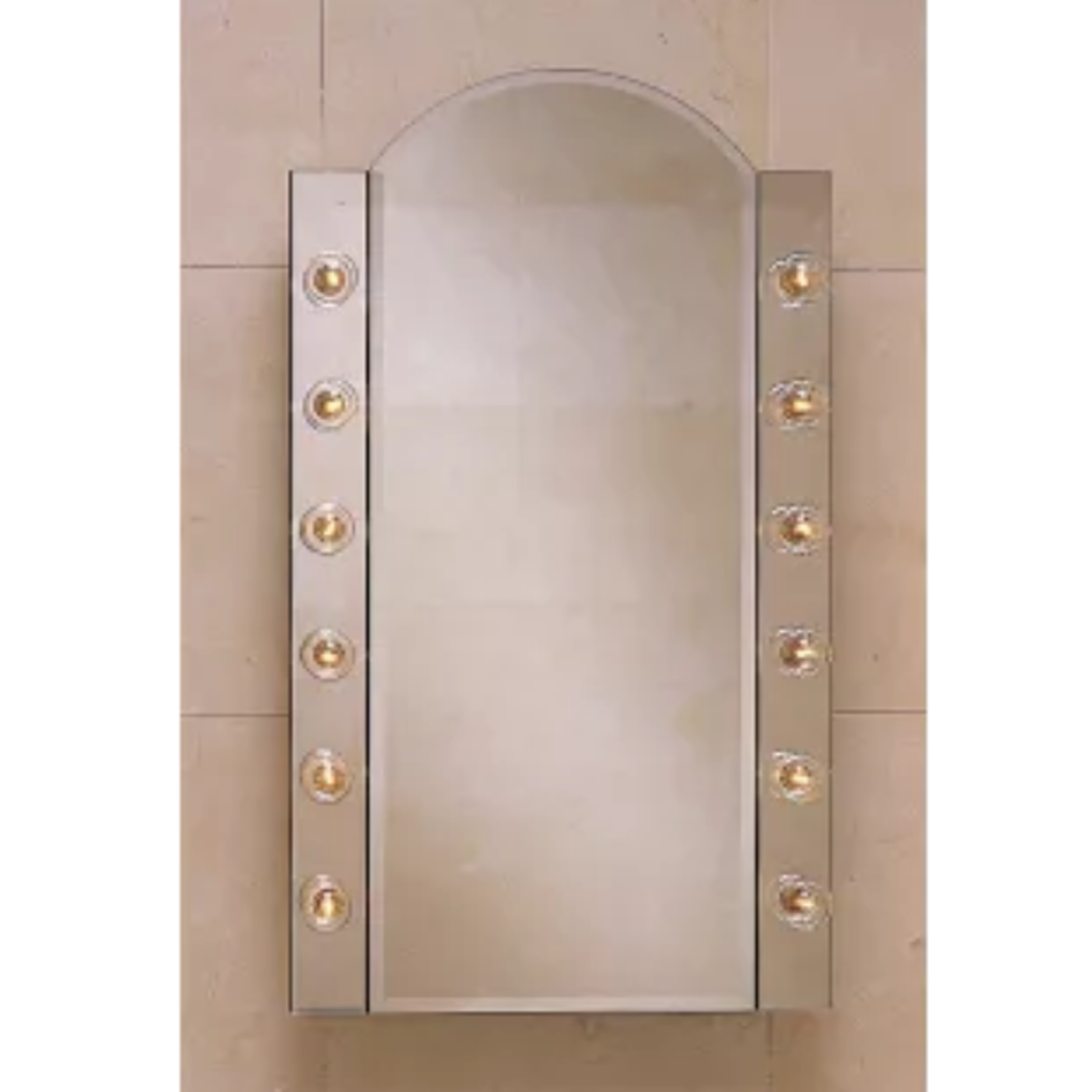 12088 Robern Single Door Mirrored Arch Top Medicine Cabinet