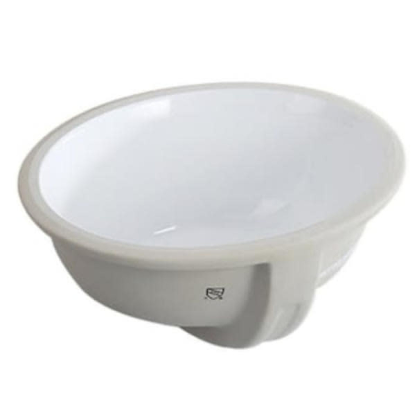 12480 Topcraft White Ceramic Drop-in Oval Bathroom Sink