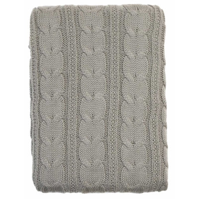 14415 Allen and Roth Grey Throw Blanket