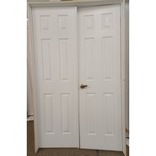 14505 White Pre-Hung 6-Panel Interior French Door