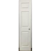 15188 White 3-Panel Interior Door