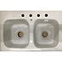 15245 Eljer Cast Iron 2 Bowl Kitchen Sink