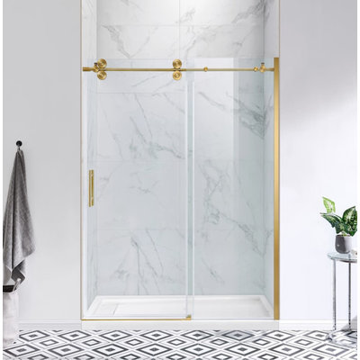 15497 Ove Decors Frameless Sliding Shower Doors Bud S Warehouse 15497 Ove Decors Frameless Sliding, Ove Decors Sliding Shower Door