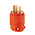 15679 Leviton Orange 3-Wire Plug