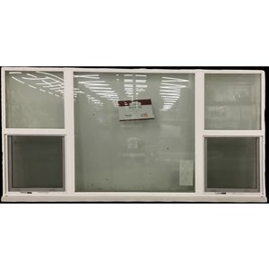 15744 Vinyl White Dual Sliding 5 Panel Window