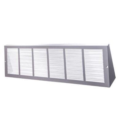 15755 Accord Ventilation White Steel Baseboard Grille