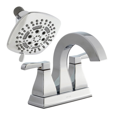 16787 Allen & Roth Bathroom Faucet and Shower Head