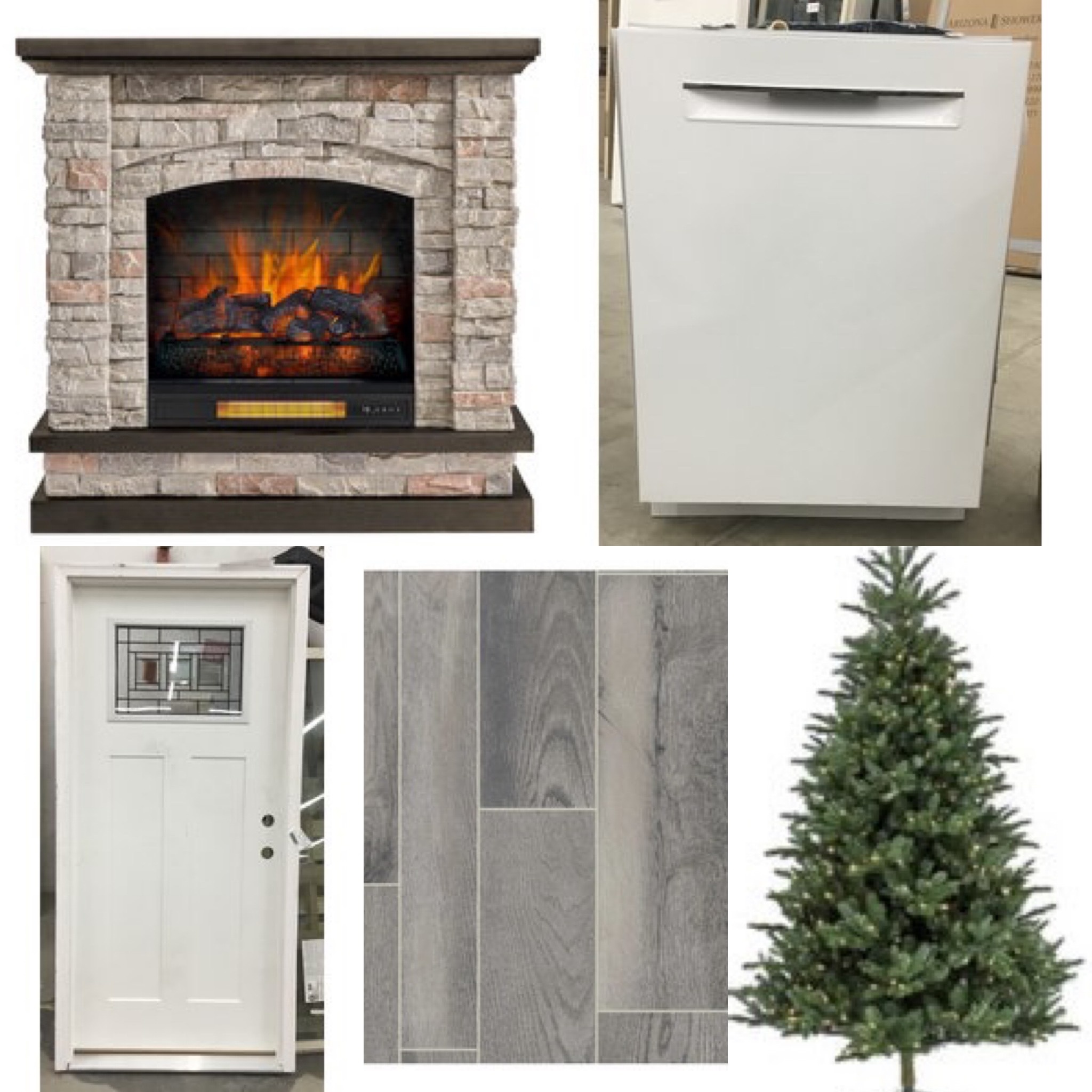 Hang your Christmas stockings for less with these beautiful electric fireplaces.