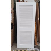 22852 White Primed Louvered Door