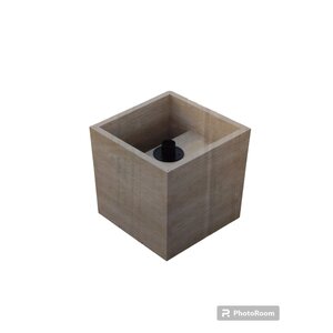 28575 Wooden Planter Box w/ Pole Holder