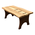 1009 Ash and Mahogany Small Coffee Table With Bowtie Inlays