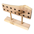 1012 Maple Wood Magnetic Knife Block with Walnut Dowels