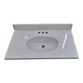 30962 Design House Cultured White Marble Sink Top