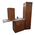 32443 3pc Maple Formica Bathroom Cabinet Set