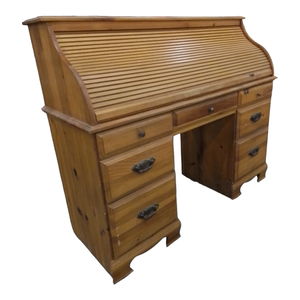 33361 Solid Oak Roll-Top Desk