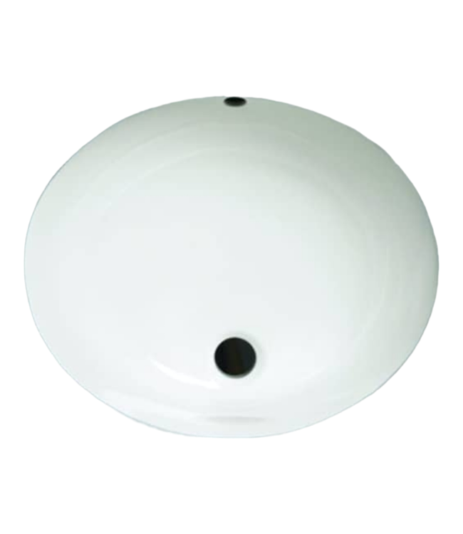 33438 Proflo White Undermount Bathroom Sink
