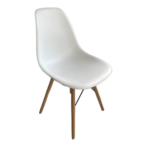 33491 Flash Furniture Plastic Chair w/ Wooden Legs