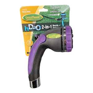 33637 Green Thumb 2-IN-1 Nozzle & Sprinkler (Purple)