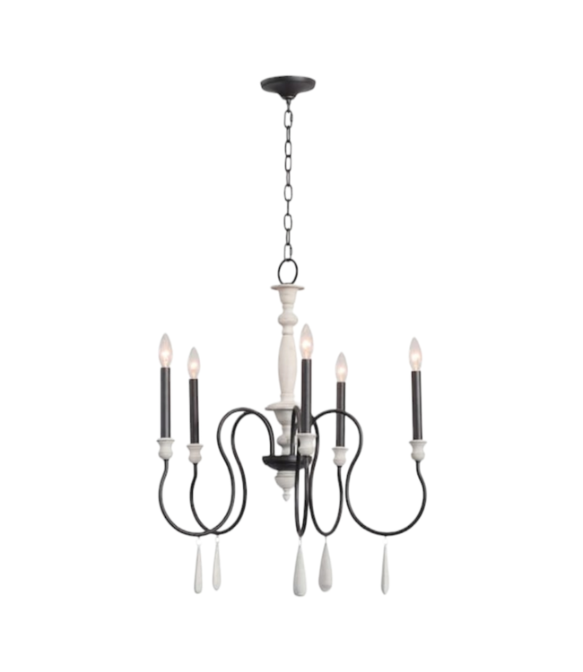 33618 Allen+Roth Mid-century Dry rated Chandelier