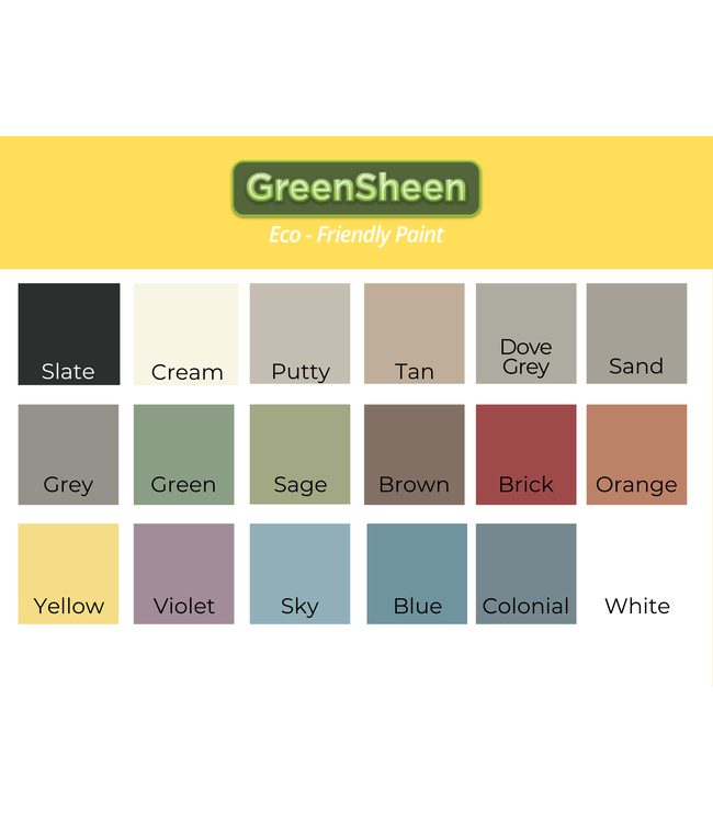 Green Sheen Paint Colonial Blue