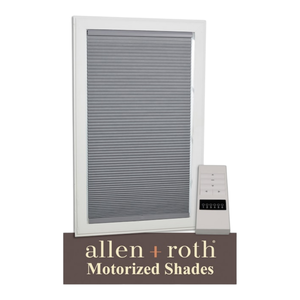 33978 Allen + Roth Motorized Cellular Shade 2 pack 47"W