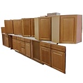 34360 12pc Honey Oak Cabinet set