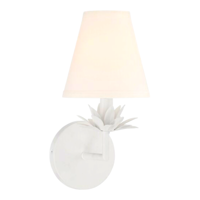 35181 Meridian Lite White Vintage Led Wall Sconce