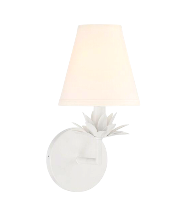 35181 Meridian Lite White Vintage Led Wall Sconce