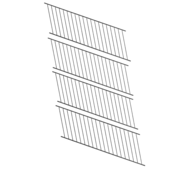 35941  Fortress Black Steel Adjustable Railing Stair Panel 4-pk