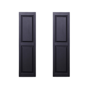 35943 Black Framed Exterior Shutters 2-pack