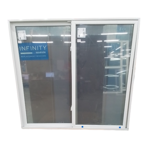 36347 Infinity Insert Glider White Vinyl Exterior Window 63.25"W