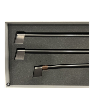 36530 Cafe Refrigerator Handle Kit; Brushed Black