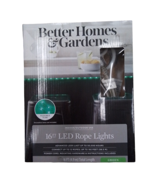 36671 Better Homes and Gardens Green LED Rope Light