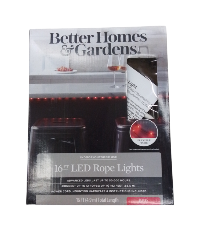 36674 Better Homes and Gardens Red LED Rope Light