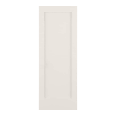 36685 Primed 1-Panel Shaker Slab Door 30"W