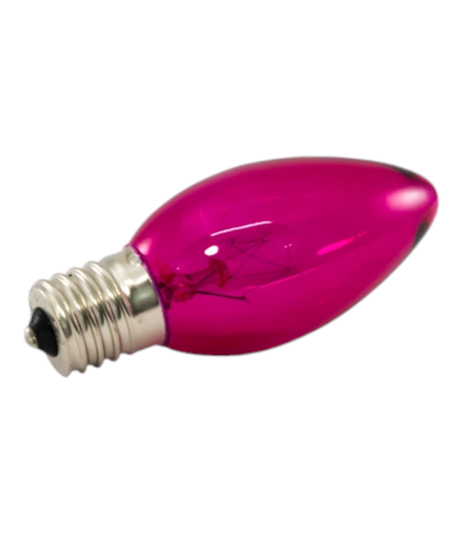 36686 Incandescent Pink Twinkle Bulbs 25-Pack