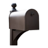 36905 Gibraltar Post Mount Large Metal Mailbox