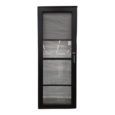 37075 Larson Black Aluminum Vertical Slider Screen Door