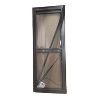 37099 Brown Aluminum Retractable Screen Storm Door 36"W