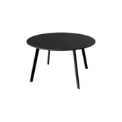 37239 Grand Patio Round Black Steel Coffee Table