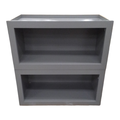 37271 Set of 2 Seal Gray Horizontal Open Face Cabinets 24"W