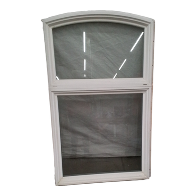 37283 White Aluminum Arched Top Fixed Window 35½"W