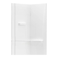 37367 OVE White Corner Shower Walls 34"W