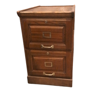 37590 Wooden Lockable Filing Cabinet