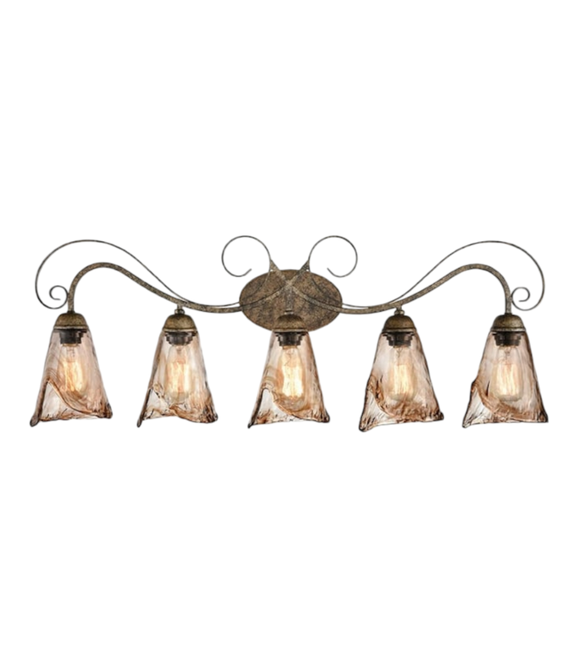 37853 Claxy 5-Light Vintage Wall Sconce